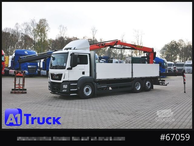 Krautuvas sumontuotas ant sunkvežimio MAN TGS 26.440, Kran PK20.501L Lenkachse,