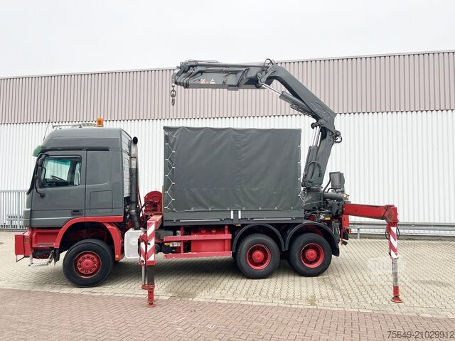 Grue montée sur camion Mercedes-Benz Actros 3346 AK 6x6 Actros 3346 AK 6x6, 134t Anhängelast WSK, Heckkran Fassi F420AXP.26, Funk, Winde