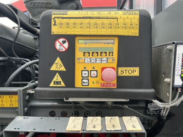 Grue montée sur camion Mercedes-Benz Actros 3346 AK 6x6 Actros 3346 AK 6x6, 134t Anhängelast WSK, Heckkran Fassi F420AXP.26, Funk, Winde