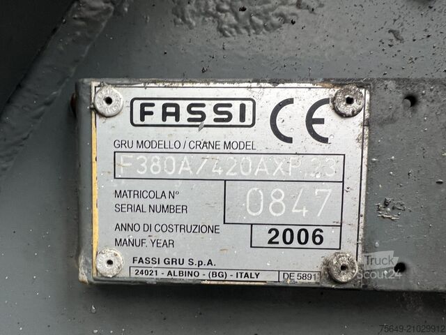 Grue montée sur camion Mercedes-Benz Actros 3346 AK 6x6 Actros 3346 AK 6x6, 134t Anhängelast WSK, Heckkran Fassi F420AXP.26, Funk, Winde