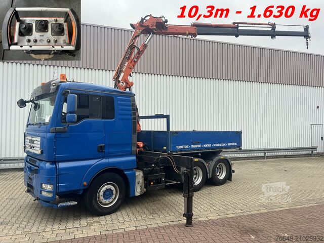Hochbaukran MAN TGA 26.480 6x4 BL TGA 26.480 6x4 BL, Intarder, SZM/Pritsche, Kran Atlas 190.E2-A3, Funk