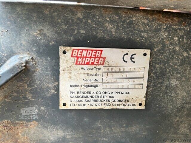 Speciale doeleinden vrachtwagen MAN TGS 41.480 8X8 BB TGS 41.480 8X8 BB, Bender Stahlmulde ca. 18m³, hydr. Heckklappe