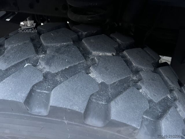 Grue à tour Unimog U400 4x4 U400 4x4, Frontzapfwelle, Kipper, Kran MKG HKL 111a3V, Funk