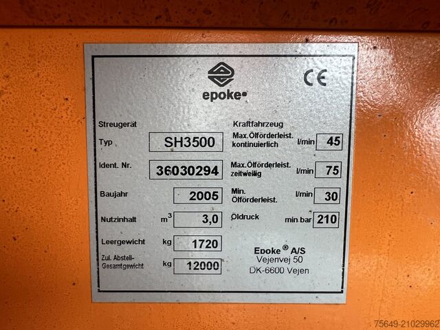 Special purpose truck Aufsatzsalzstreuer SH3500 ca. 3m³ Aufsatzsalzstreuer SH3500 ca. 3m³