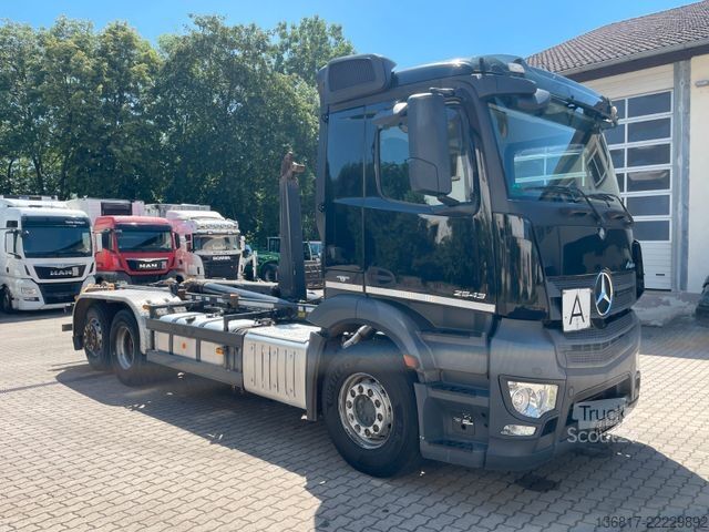 Abrollkipper MERCEDES-BENZ Antos 2543 6x2BLL Klima Abroller Meiller RK20.67