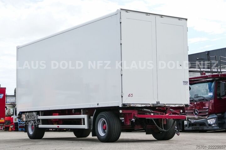 Prikolica sa sandukom SPIER AGL 290 Koffer 45m³ Durchladeeinrichtung LBW