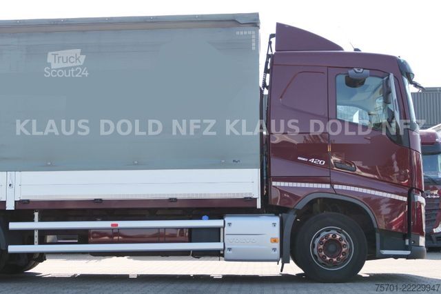 Camión plataforma con toldo VOLVO FH 420 Pritsche Plane Bordwände Vollluft Euro 6