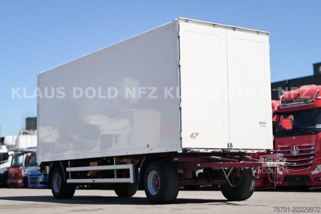 Prikolica sa sandukom SPIER AGL 290 Koffer 47m³ Durchladeeinrichtung LBW