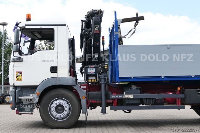 Tippbil MAN TGM 18.330 Kipper Kran Hiab Funk