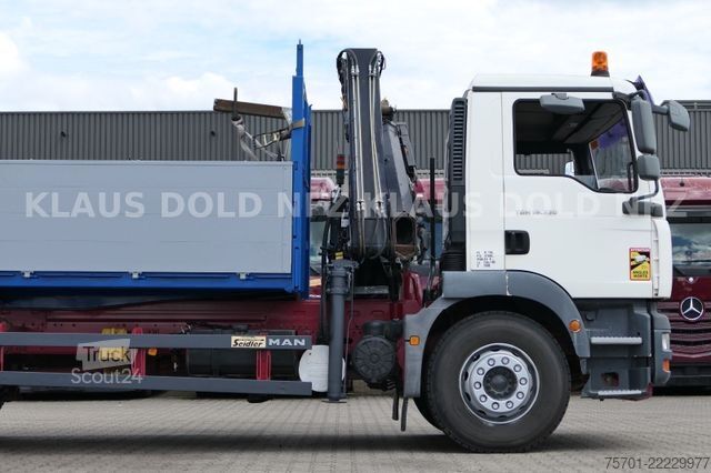 Tippbil MAN TGM 18.330 Kipper Kran Hiab Funk