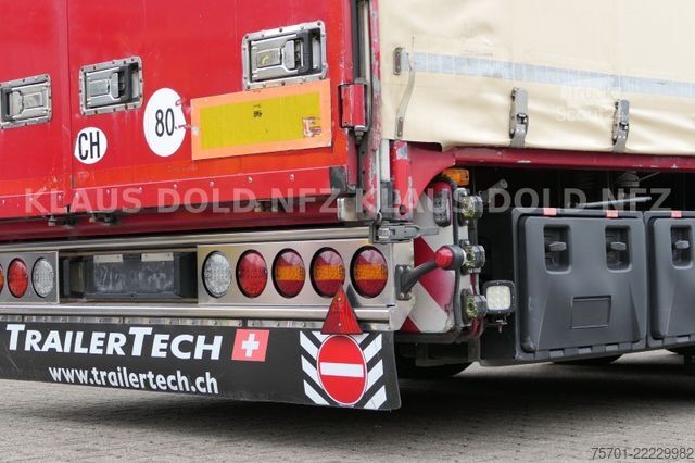Odprta polprikolica s ponjavo  MS Parts/SBQ 10-24 L Pritsche Plane 41t Kamera