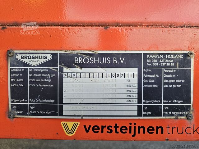 Dieplader Broshuis 3 ABSD-48/3 / 3 x EXTENDABLE / 33 mtr