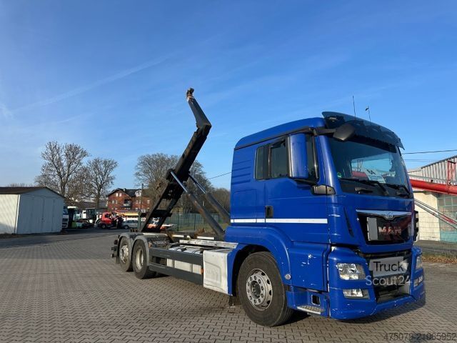 Roll-off tipper truck MAN TGS 26.440 6x2 / Meiller RK 20.70 + Funk