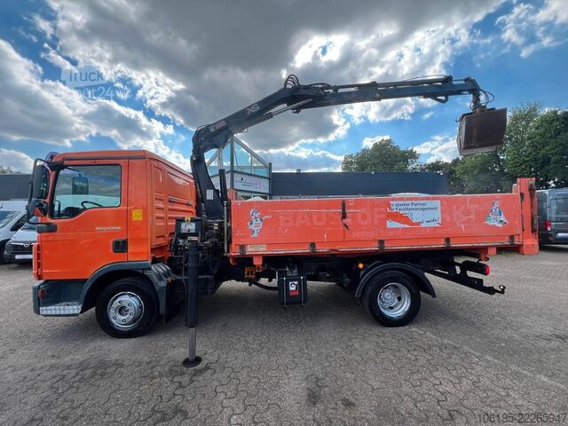 Sonstige MAN TGL 12.220*3-Seiten KIpper+HIAB 077BS-2 DUO KRAN