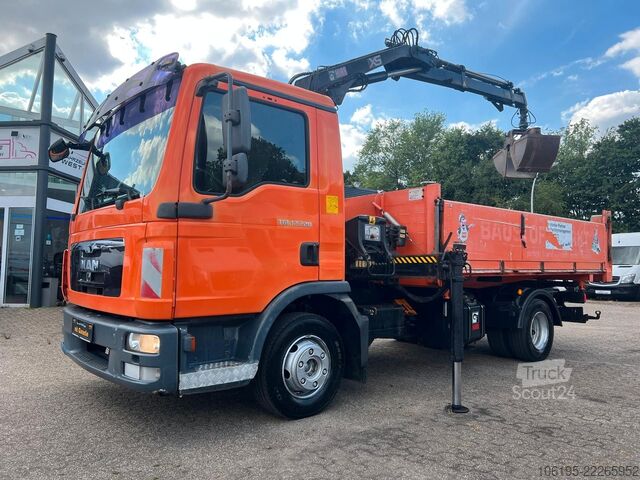 Sonstige MAN TGL 12.220*3-Seiten KIpper+HIAB 077BS-2 DUO KRAN