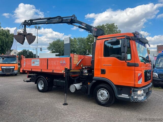 Sonstige MAN TGL 12.220*3-Seiten KIpper+HIAB 077BS-2 DUO KRAN