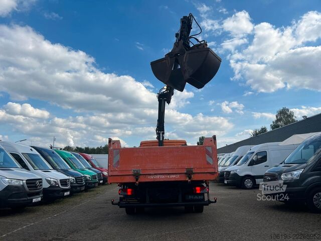 Sonstige MAN TGL 12.220*3-Seiten KIpper+HIAB 077BS-2 DUO KRAN