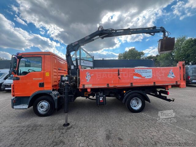 Sonstige MAN TGL 12.220*3-Seiten KIpper+HIAB 077BS-2 DUO KRAN