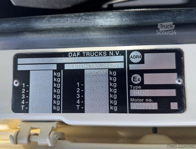 Standart çekici ünitesi DAF XF 480 SSC INTARDER - RETARDER 2x TANKS TOP COND