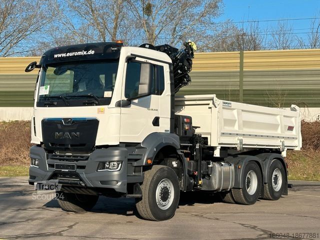 Altro MAN TGS 28.440 6x4-4/3-Seiten- Kipper / Hiab 228-6