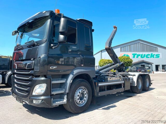 Vozidlo s hákom na kontajnery DAF CF 530 / Meiller RS 21.65 mit Funk / 6x4