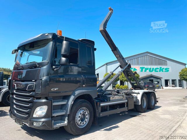 Vozidlo s hákom na kontajnery DAF CF 530 / Meiller RS 21.65 mit Funk / 6x4