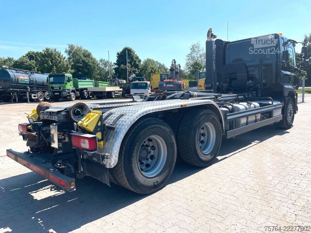 Vozidlo s hákom na kontajnery DAF CF 530 / Meiller RS 21.65 mit Funk / 6x4