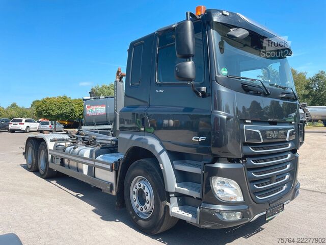 Vozidlo s hákom na kontajnery DAF CF 530 / Meiller RS 21.65 mit Funk / 6x4