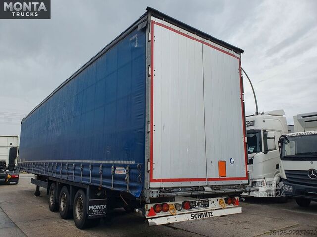Åben sættevogn med presenning SCHMITZ CARGOBULL PritschePlane, Liftachse, Hubdach, Schmitzachsen