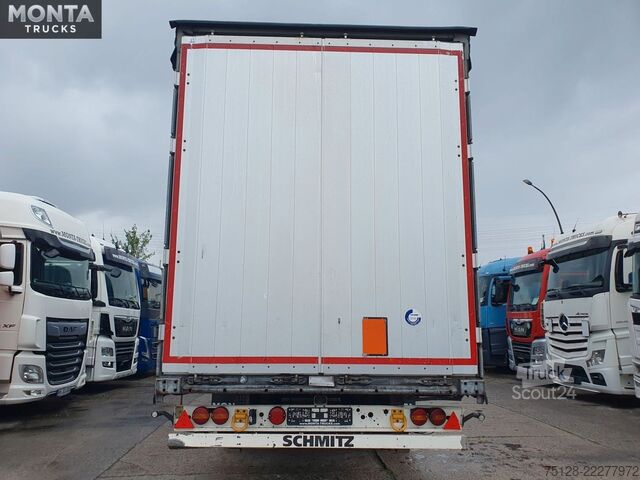 Åben sættevogn med presenning SCHMITZ CARGOBULL PritschePlane, Liftachse, Hubdach, Schmitzachsen