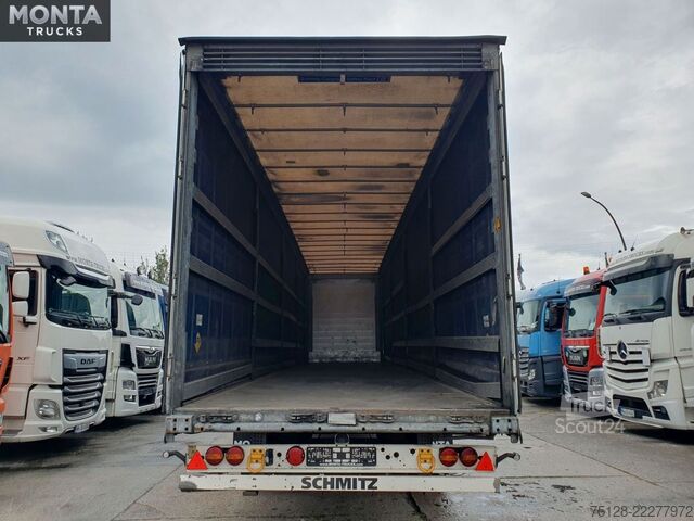 Åben sættevogn med presenning SCHMITZ CARGOBULL PritschePlane, Liftachse, Hubdach, Schmitzachsen
