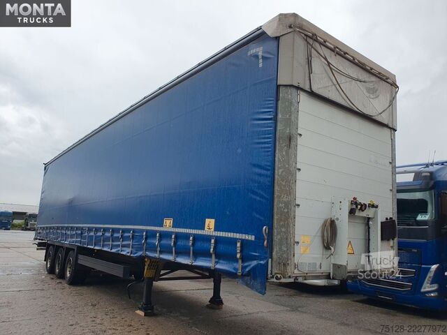 Åben sættevogn med presenning SCHMITZ CARGOBULL PritschePlane, Liftachse, Hubdach, Schmitzachsen