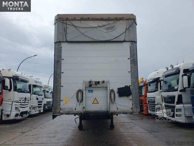 Åben sættevogn med presenning SCHMITZ CARGOBULL PritschePlane, Liftachse, Hubdach, Schmitzachsen