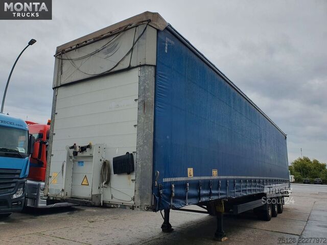 Åben sættevogn med presenning SCHMITZ CARGOBULL PritschePlane, Liftachse, Hubdach, Schmitzachsen