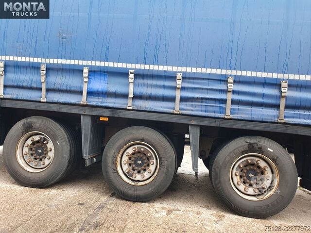 Åben sættevogn med presenning SCHMITZ CARGOBULL PritschePlane, Liftachse, Hubdach, Schmitzachsen