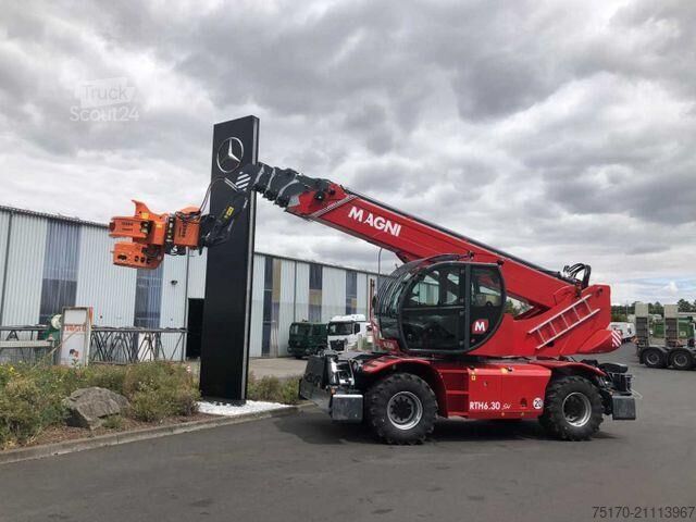 Telescopische lader Magni RTH 6.30 SH / Fällkran / Westtech CS750