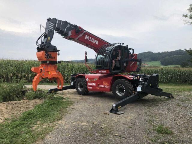 Telescopische lader Magni RTH 6.30 SH / Fällkran / Westtech CS750