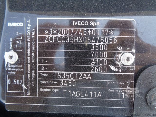 شاحنة مبردة IVECO DAILY 35C16