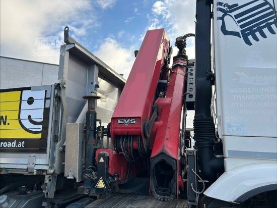 Üç taraflı damperli kamyon MERCEDES-BENZ AROCS 2846, 6X4/2 KIPPER, HMF 2320K-K5 KRAN,  LENK-LIFTACHSE, EURO 6