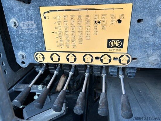 Üç taraflı damperli kamyon MERCEDES-BENZ AROCS 2846, 6X4/2 KIPPER, HMF 2320K-K5 KRAN,  LENK-LIFTACHSE, EURO 6