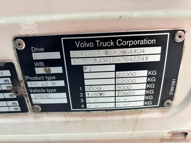 Відкрите тіло Volvo FM 330 4x2 PK 12002 / PLATFORM L=7509 mm