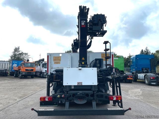 Truck mounted crane MERCEDES-BENZ 1835 Antos / 6m Pritsche / HIAB 144 DLS-3 Pro