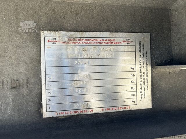 Furgone trasportatore di auto Eroglu ALPB 08 / Semi Dieplader / Auto - Machine Trans...