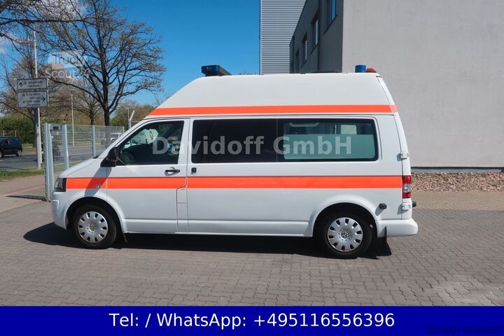 Feuerwehrfahrzeug VOLKSWAGEN T5 Transporter Hochdach lang/KTW/Klima/Nr. 283