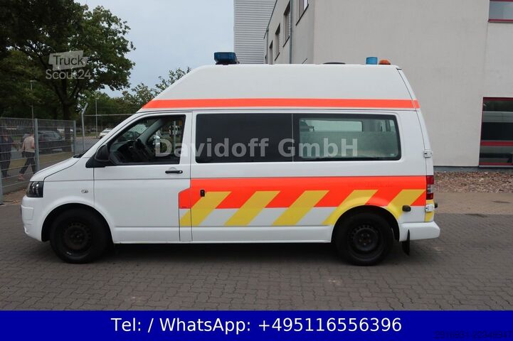 Brandbil VOLKSWAGEN T5 Transporter Hochdach lang/KTW/Automatik/FNA35