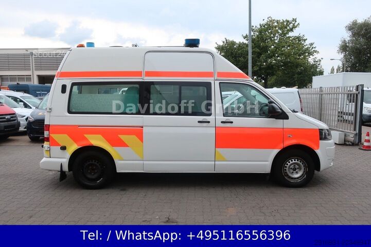 Brandbil VOLKSWAGEN T5 Transporter Hochdach lang/KTW/Automatik/FNA35