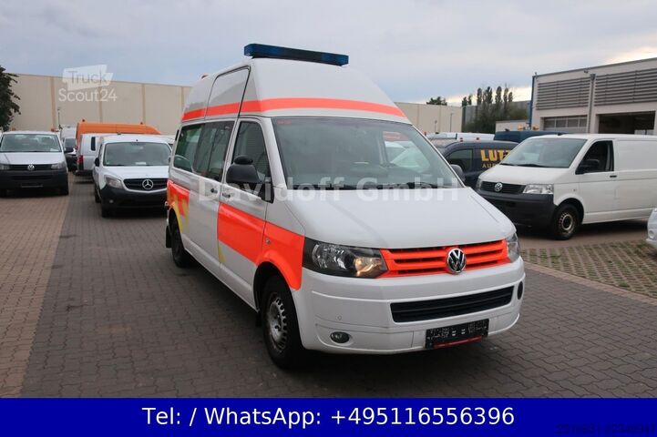 Brandbil VOLKSWAGEN T5 Transporter Hochdach lang/KTW/Automatik/FNA35