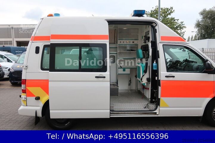 Brandbil VOLKSWAGEN T5 Transporter Hochdach lang/KTW/Automatik/FNA35