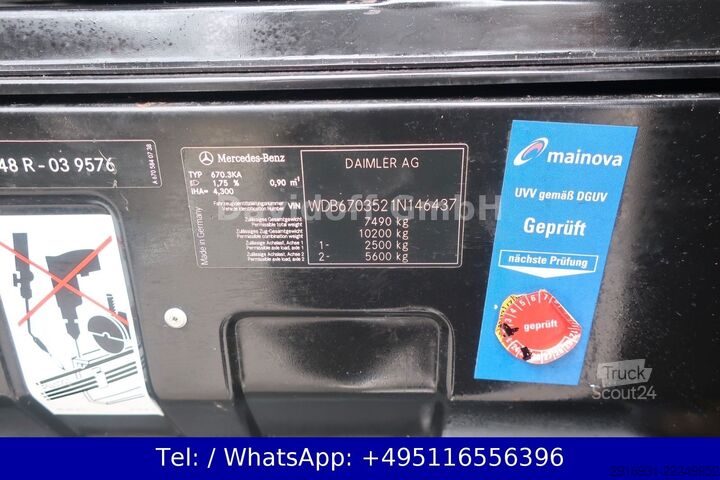 Vans ar augstu jumtu MERCEDES-BENZ Nr.132 Vario 818 D 1.Hand / Werkstatt /
