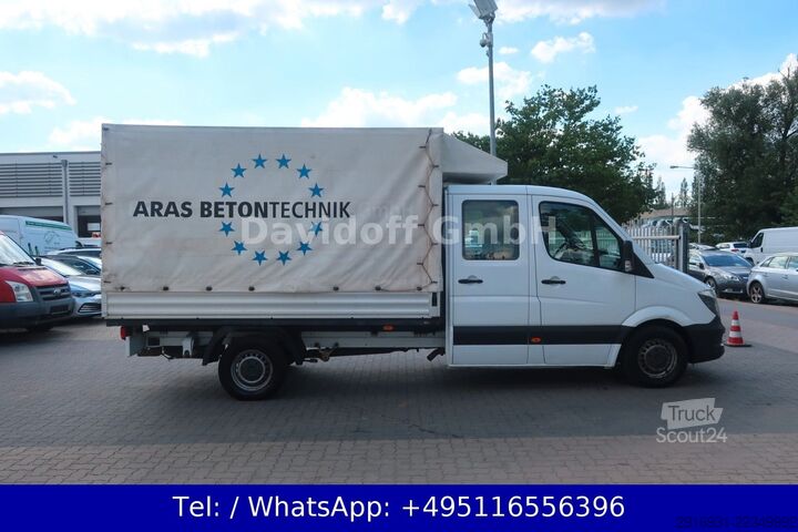 Transporter mit Pritsche & Plane MERCEDES-BENZ Nr.190 Sprinter Pritsche DoKa Plane 319 CDI /SHZ